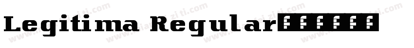 Legitima Regular字体转换